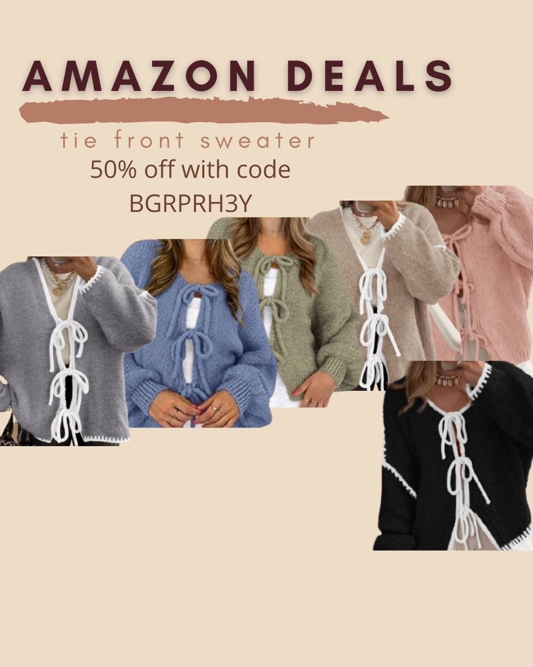 $16 ends 8/11

Amazon fashion
Amazon deals
Tie front sweater
Cardigan
Teacher outfit

#LTKSaleAlert