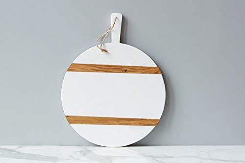 etúHOME White Round Mod Charcuterie Board, Medium (25.5" x 20" x 1") | Amazon (US)