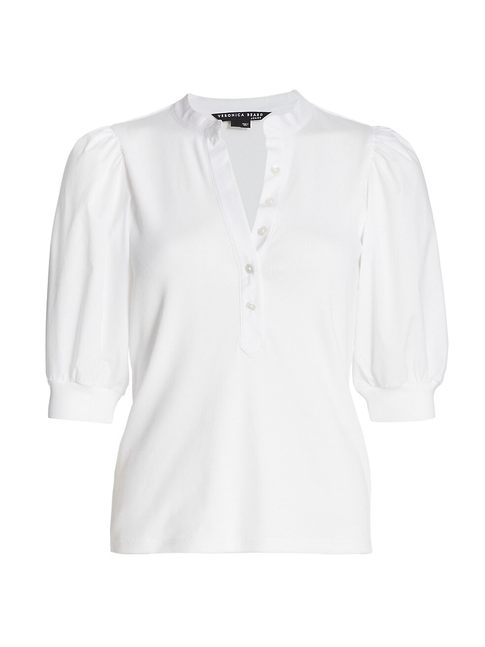 Veronica Beard Coralee Puff-Sleeve Top | Saks Fifth Avenue