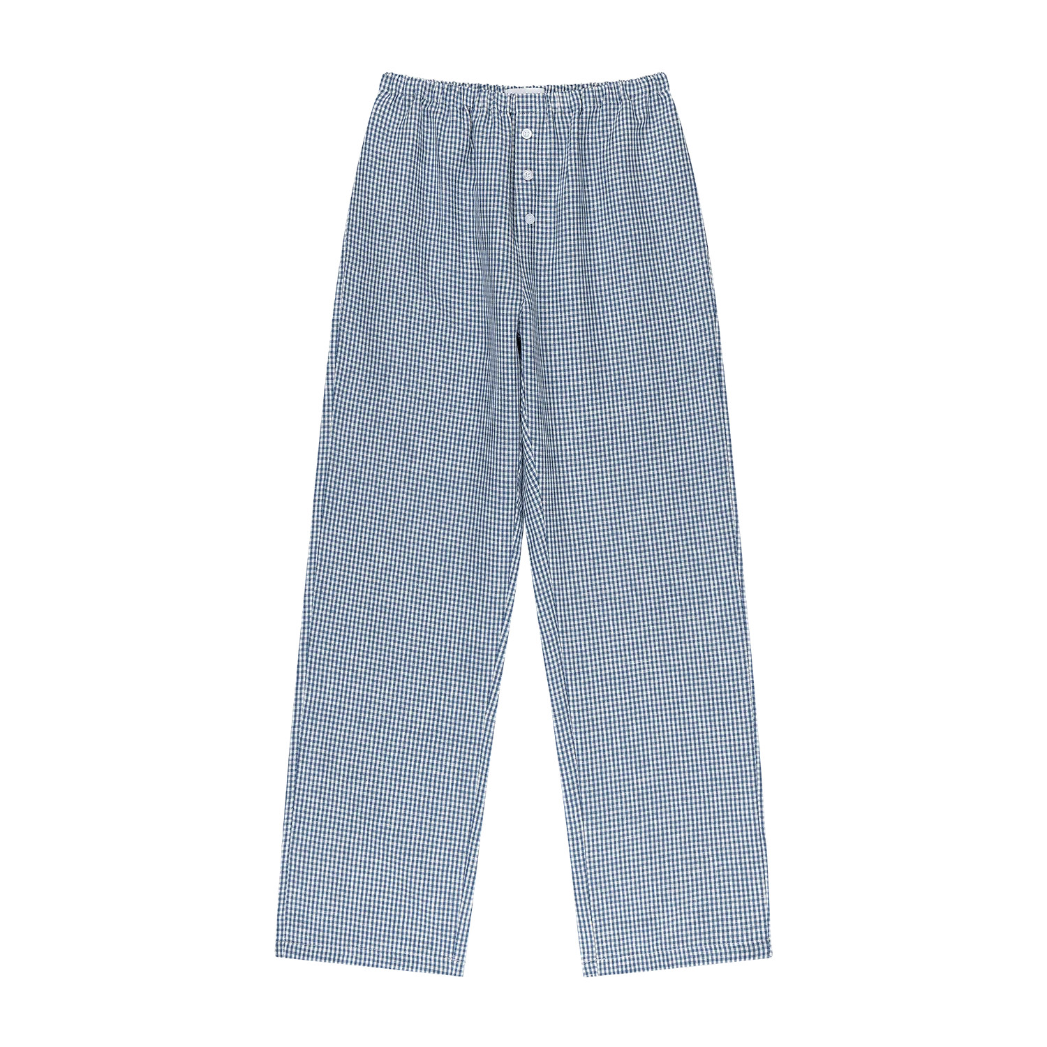 Gingham Linen Pants - Blue Gingham | Parke