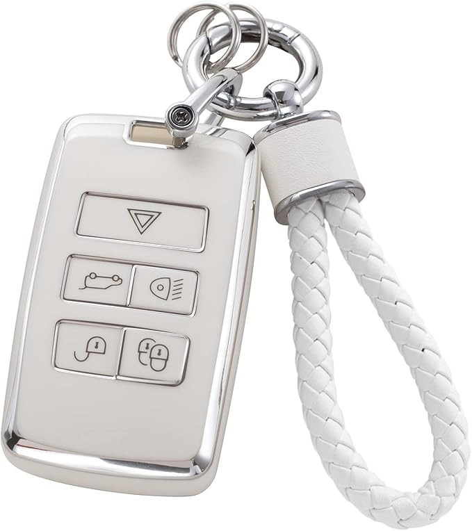 YO&YOYE for Land R0ver Key Fob Cover with Keychain, Soft TPU Key Case Fit for Vogue Range Discove... | Amazon (US)
