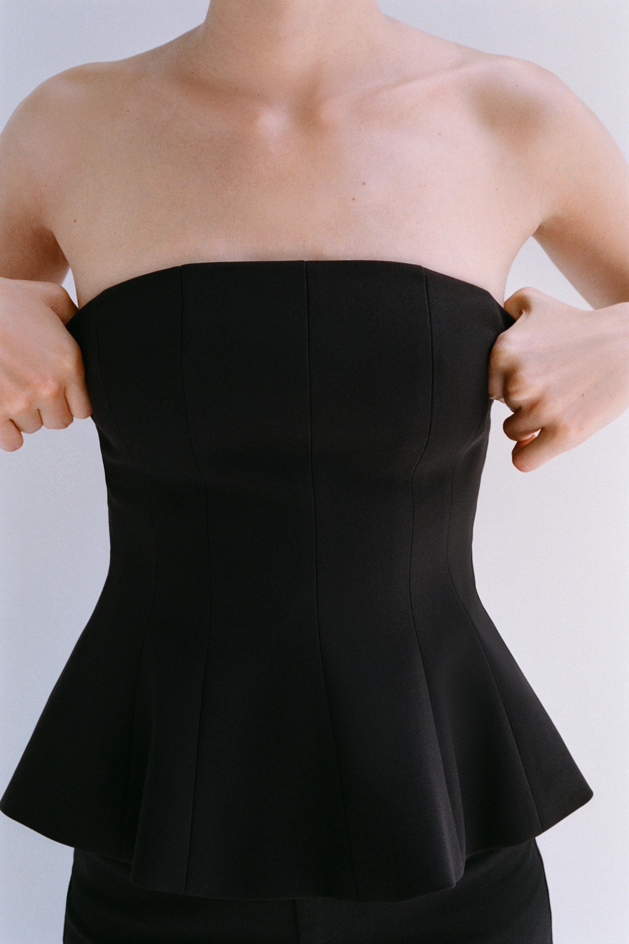 PEPLUM BANDEAU TOP | Zara US