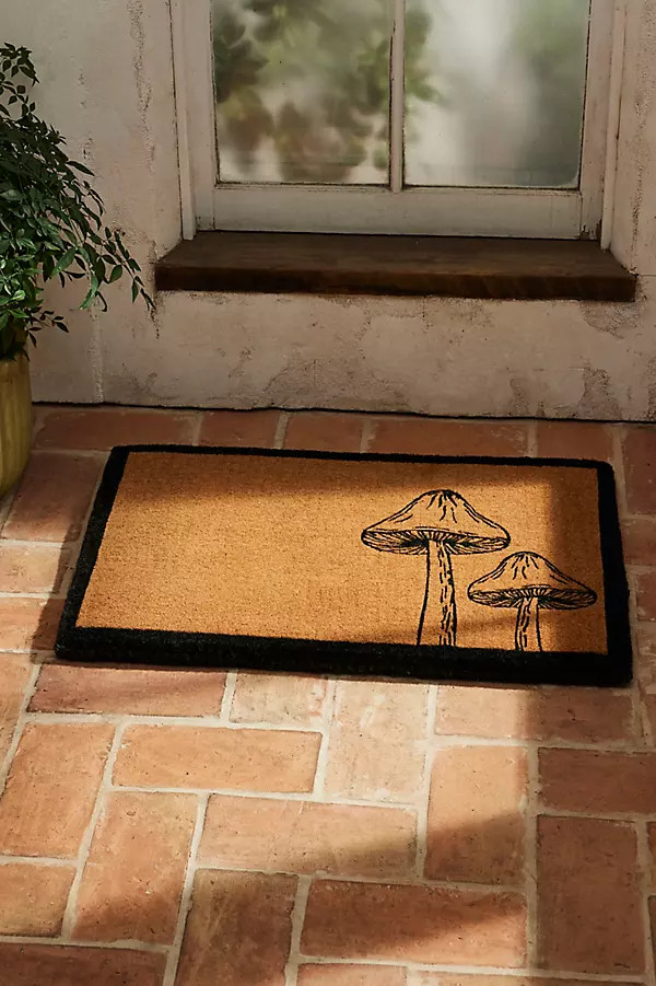 Forest Mushroom Coir Doormat | Anthropologie (US)