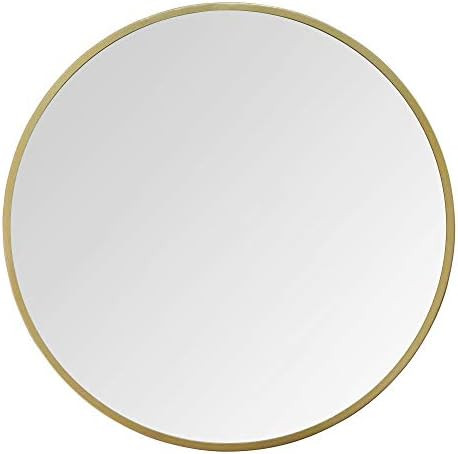 Stratton Home Décor Stratton Home Decor 28" Aubrey Gold Metal Wall Mirror, 28.00W X 0.40D X 28.0... | Amazon (US)