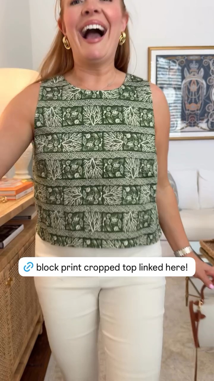 Elevated everyday outfit that still feels comfortable
Printed sleeveless top + white straight leg pants + brown sandals = polished but easy
Perfect for: lunch dates, casual office days, vacation dinners, or weekend plans
Everything linked in this LTK post!
#LTKWorkwear #LTKStyleTip #SpringOutfits #Tuckernuck #EffortlessStyle

#LTKgrwm #LTKootd #LTKMothersDay
