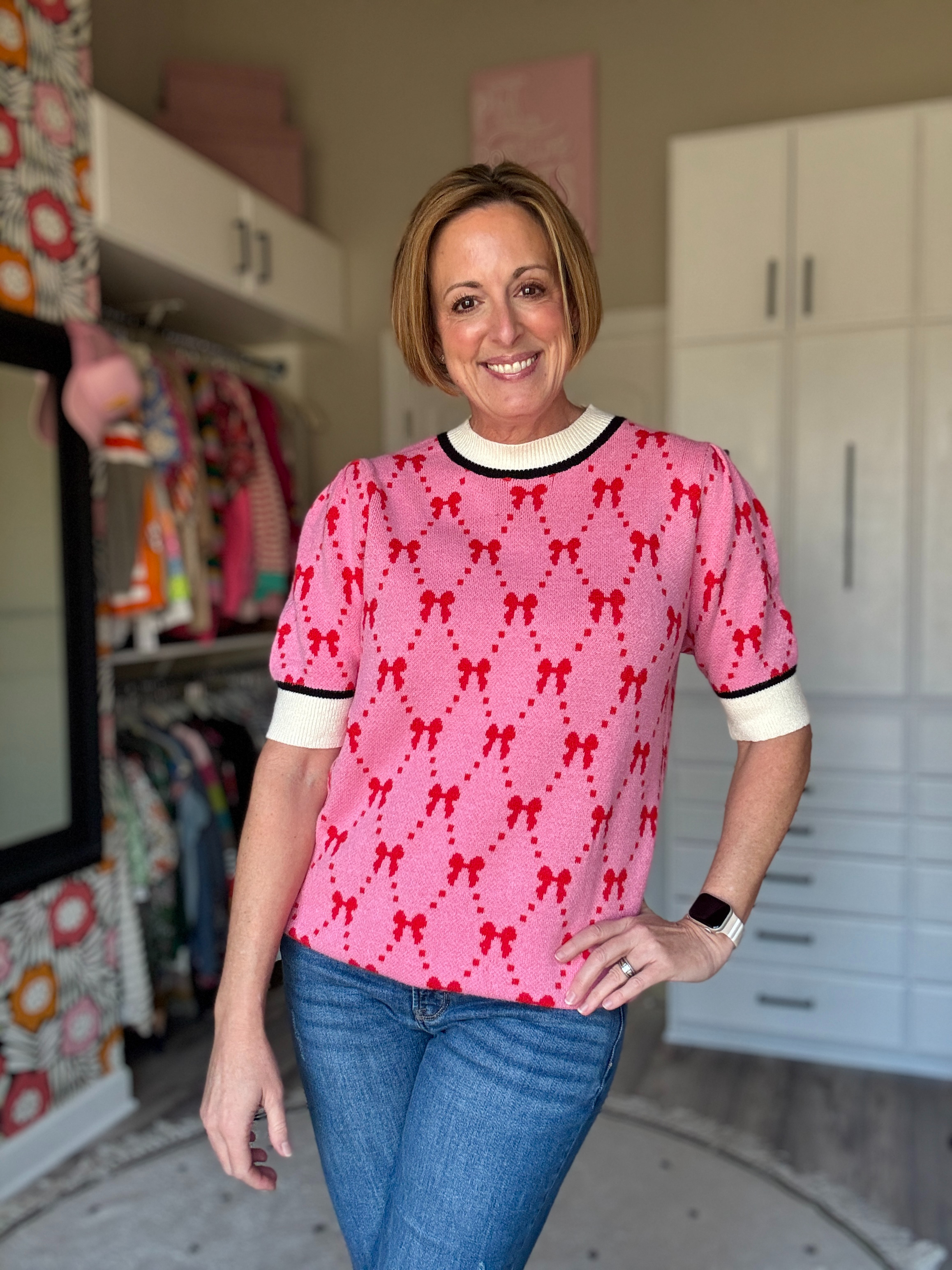 The cutest short-sleeve top from Amazon and under $30 but looks so much more expensive! Love this one! 

 #LTKootd #LTKSeasonal #LTKSaleAlert