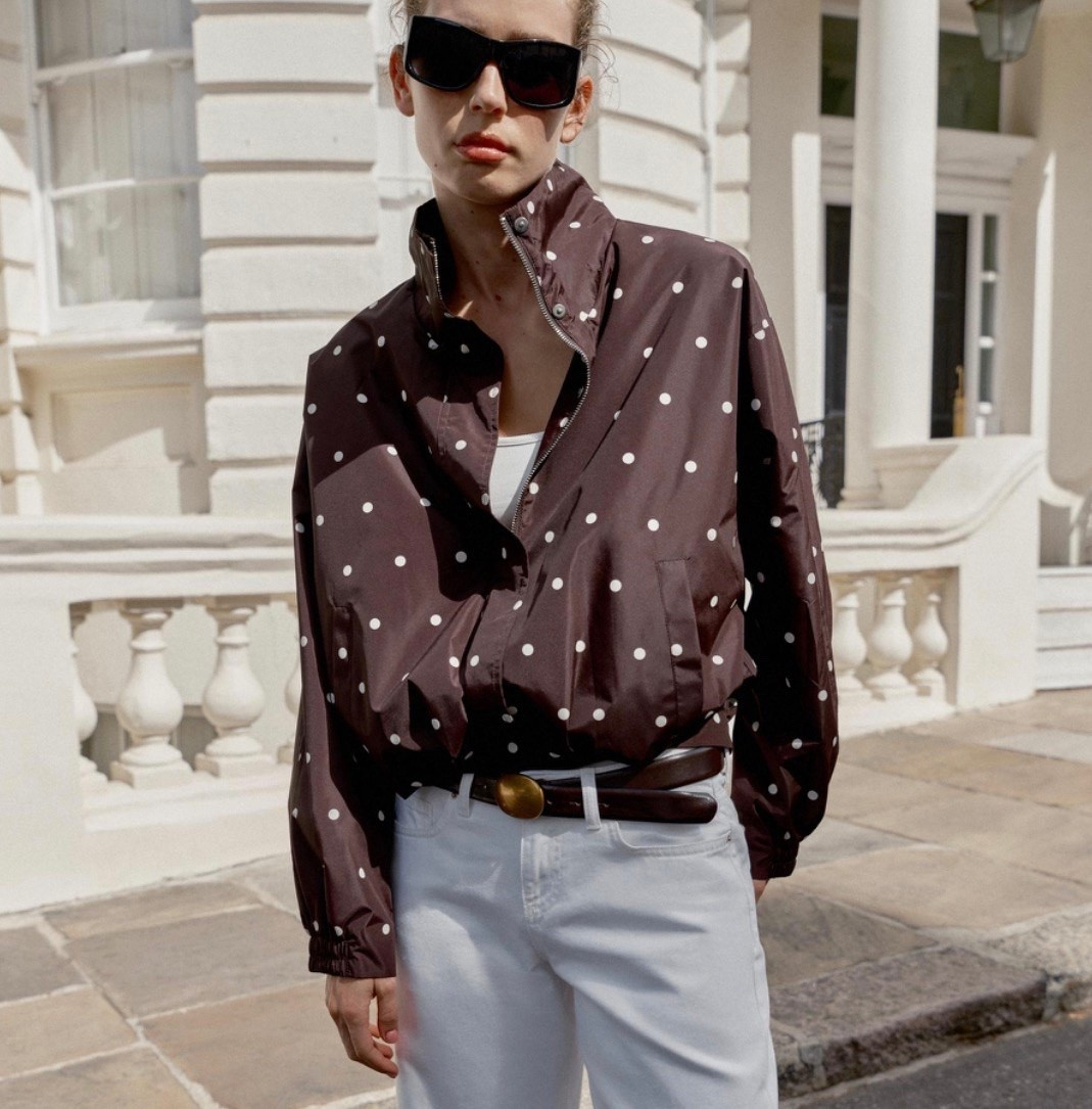 Zara polkadot cropped bomber jacket

#LTKTall #LTKWorkwear #LTKTravel