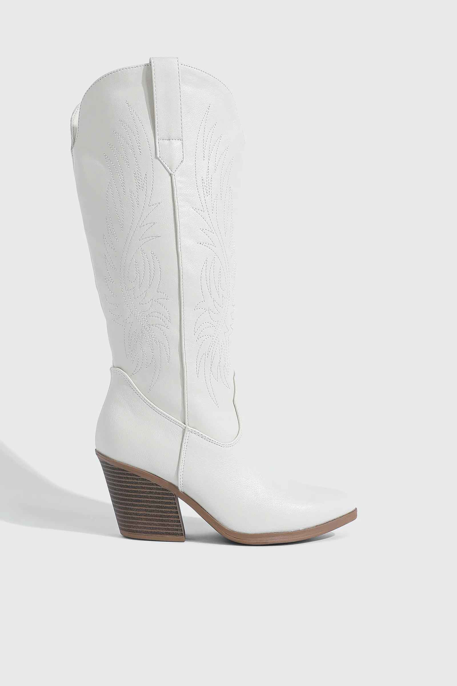 Western Tall Boots Off-White | Ardene Canada | Ardene US
