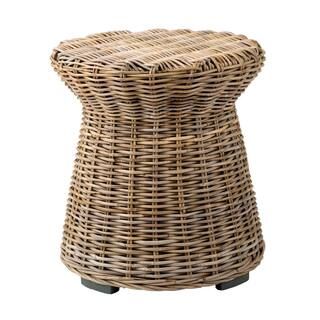 East At Main Akiman Natural Rattan Accent Table TT-DF-SC307 - The Home Depot | The Home Depot