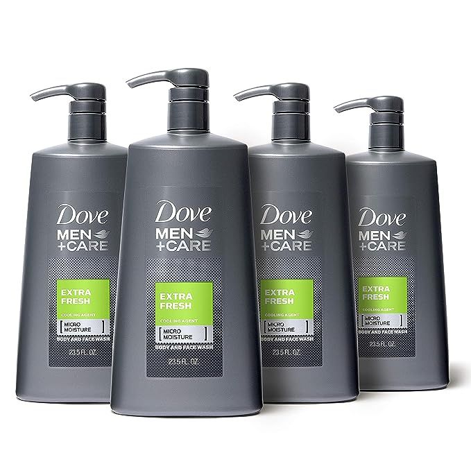 Dove Men+Care Body and Face Wash Pump Extra Fresh 23.5 oz for Dry Skin Effectively Washes Away Ba... | Amazon (US)