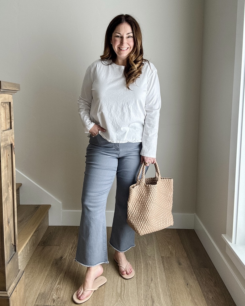 Casual Spring Outfit with Wit & Wisdom pants that have 1" internal stretchy waistband. - Run small size up if in-between, 14 // Tee tts, L  

 

#LTKSeasonal #LTKMidsize #LTKFindsUnder100