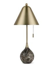 22.75In Marble And Metal Table Lamp | TJ Maxx