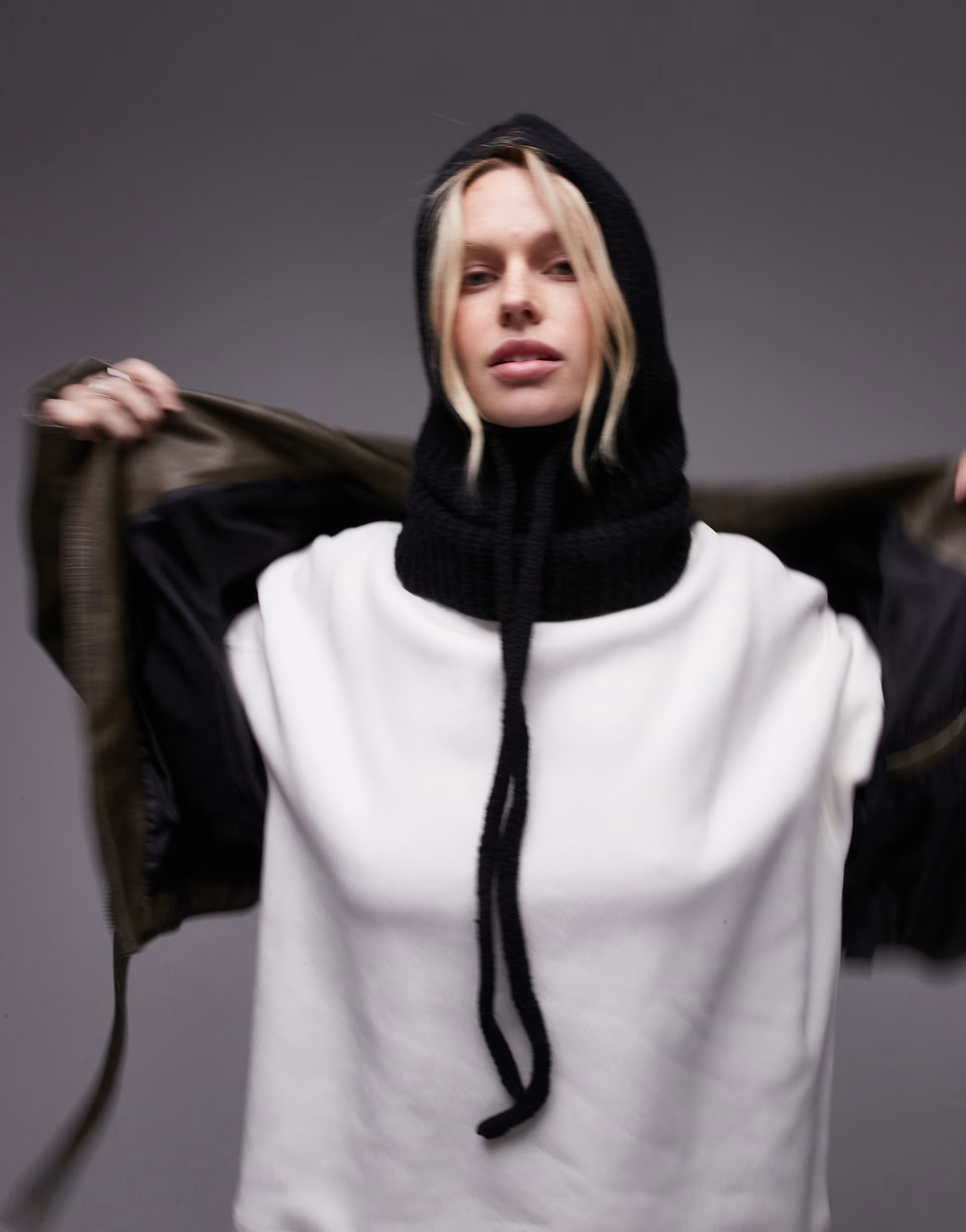 Topshop Hero ribbed balaclava in black | ASOS | ASOS (Global)