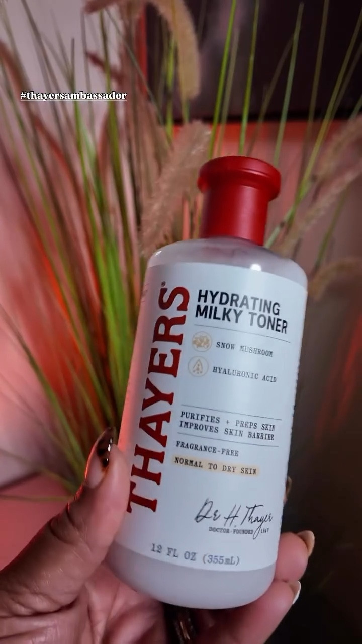 One thing about me? I’m not running out of this Milky Toner🌹 @thayers really made the perfect winter skin step, gentle, soothing, and HELLO hydration. A staple, period! 

If you haven’t tried this out, consider this your sign! I’ll even send you the link to grab you one! 

CMO & Homegirl Approved! #Thayers #ThayersAmbassador #MilkyTonerUnboxing

#LTKBeauty #LTKGiftGuide #LTKselfcare