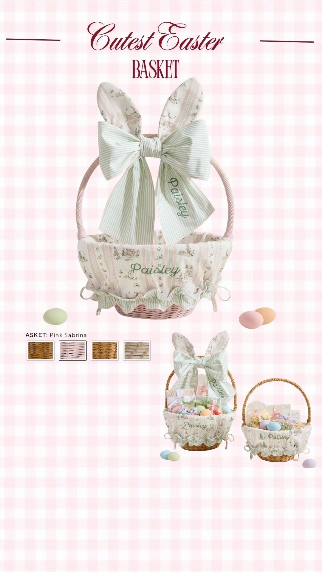 Just ordered in the pink basket version for sweet baby girls first Easter! 

#LTKBaby #LTKmomlife #LTKFindsUnder100