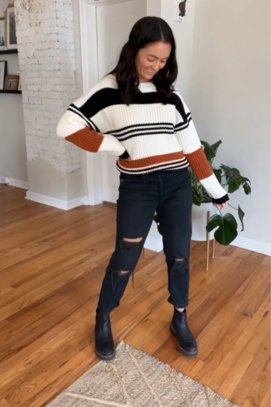 Chunky sweater black jeans Chelsea waterproof boots. Black boots. Fall sweater. Amazon sweater. Amazon style. Black denim. 

#LTKSeasonal #LTKunder100 #LTKunder50