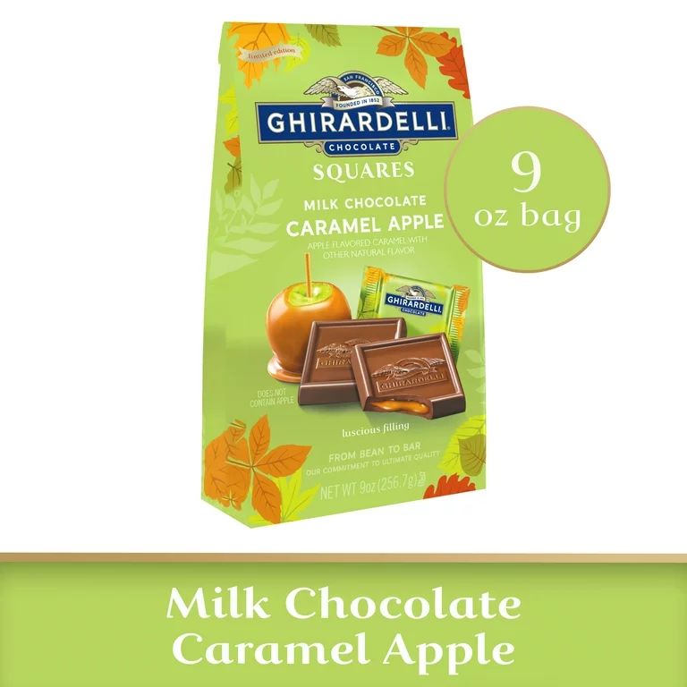 GHIRARDELLI Milk Chocolate Caramel Apple Squares, 9 Oz Bag | Walmart (US)