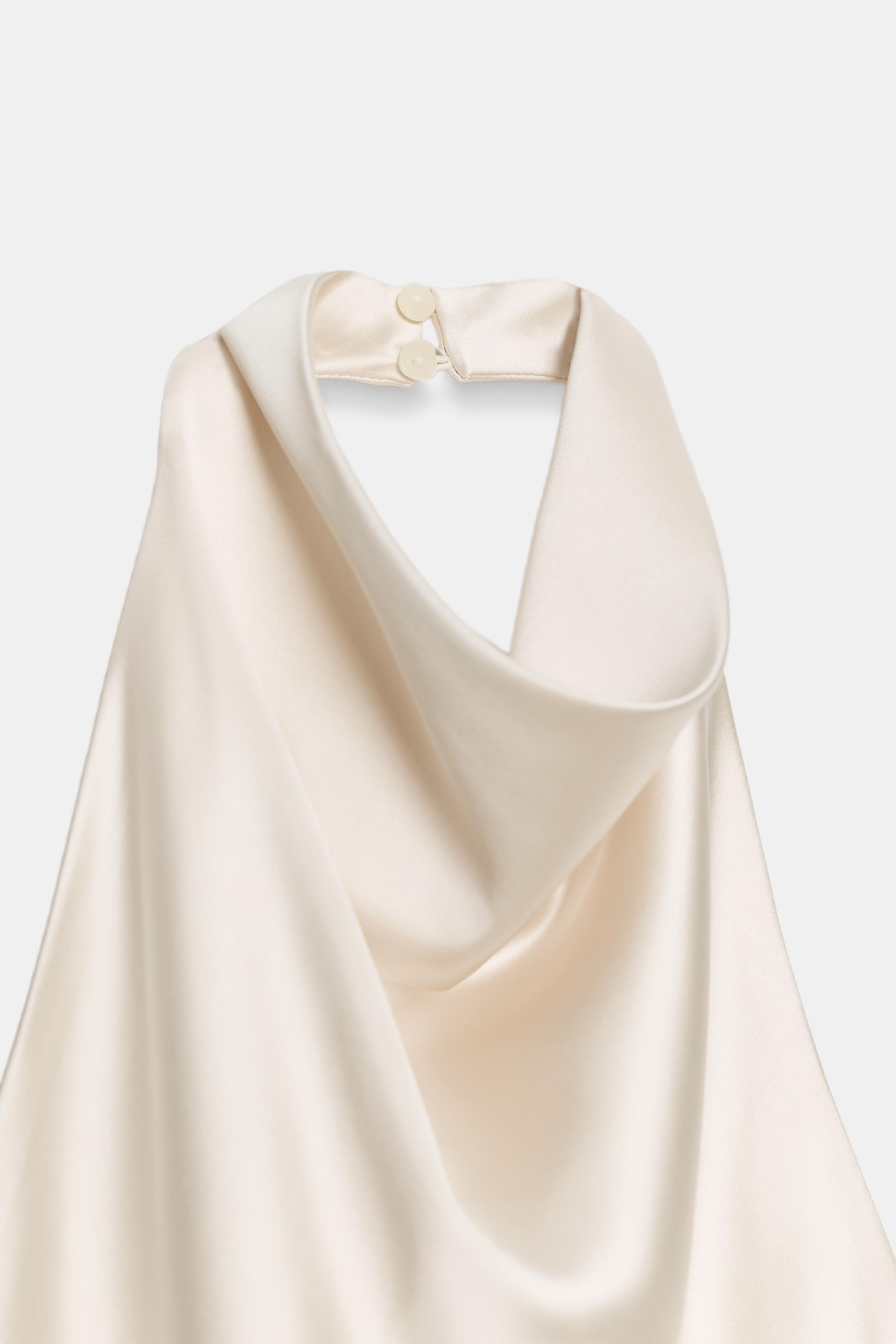 SATIN HALTER TOP | Zara DE
