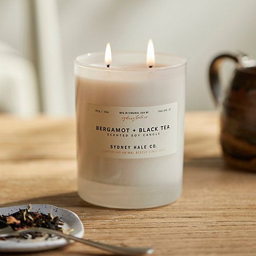 Sydney Hale Candle, Bergamot + Black Tea | Terrain