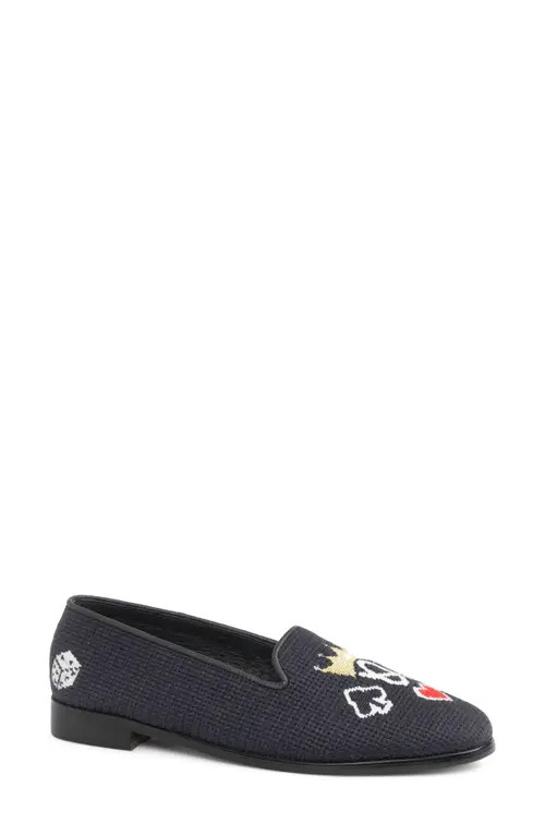 ByPaige Needlepoint Loafer in Black at Nordstrom, Size 7.5 | Nordstrom