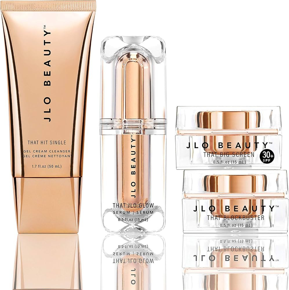 JLO BEAUTY That JLo Essentials Kit | Includes Serum, Cleanser, Cream and Broad Spectrum SPF, Gent... | Amazon (US)