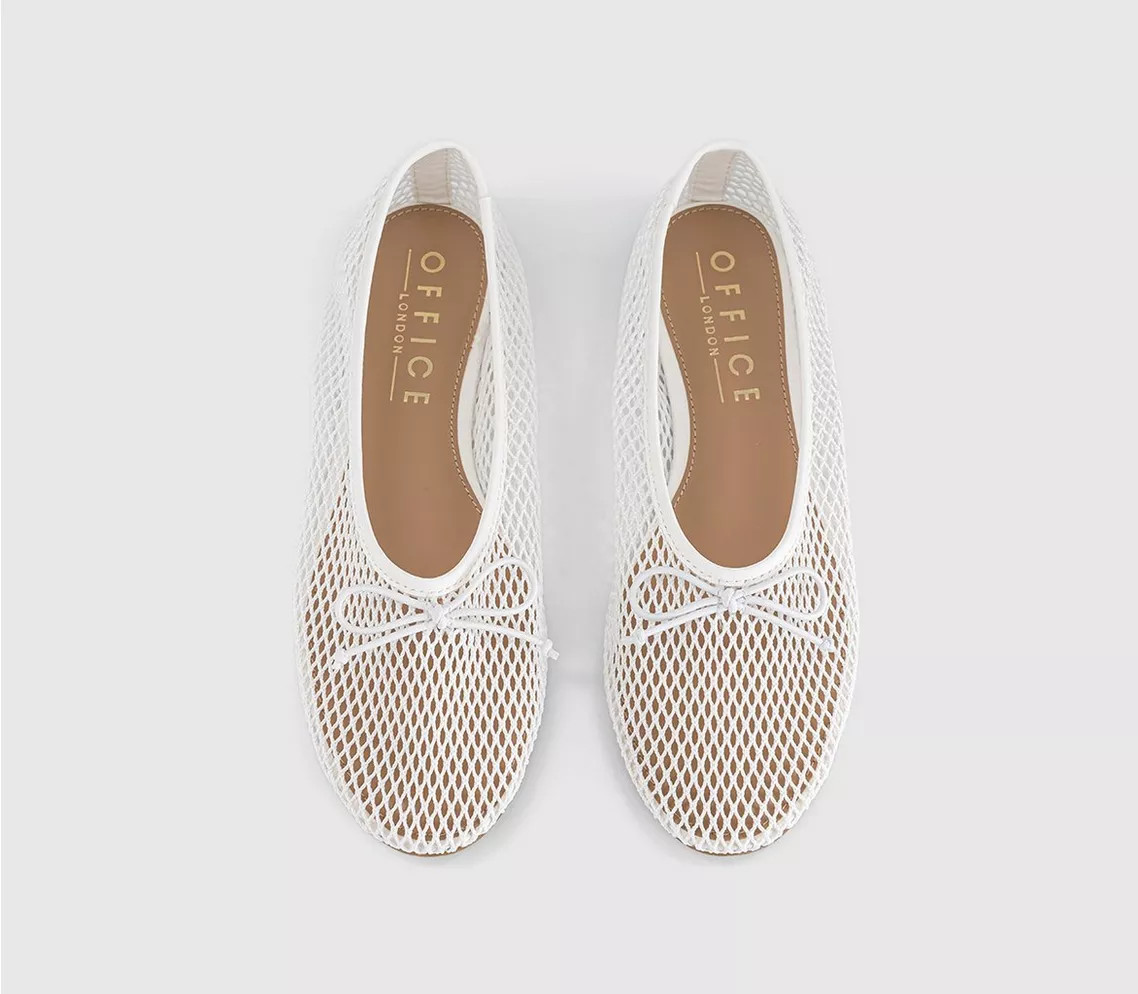 Fling String Mesh Ballet Flats | Office Shoes (UK)