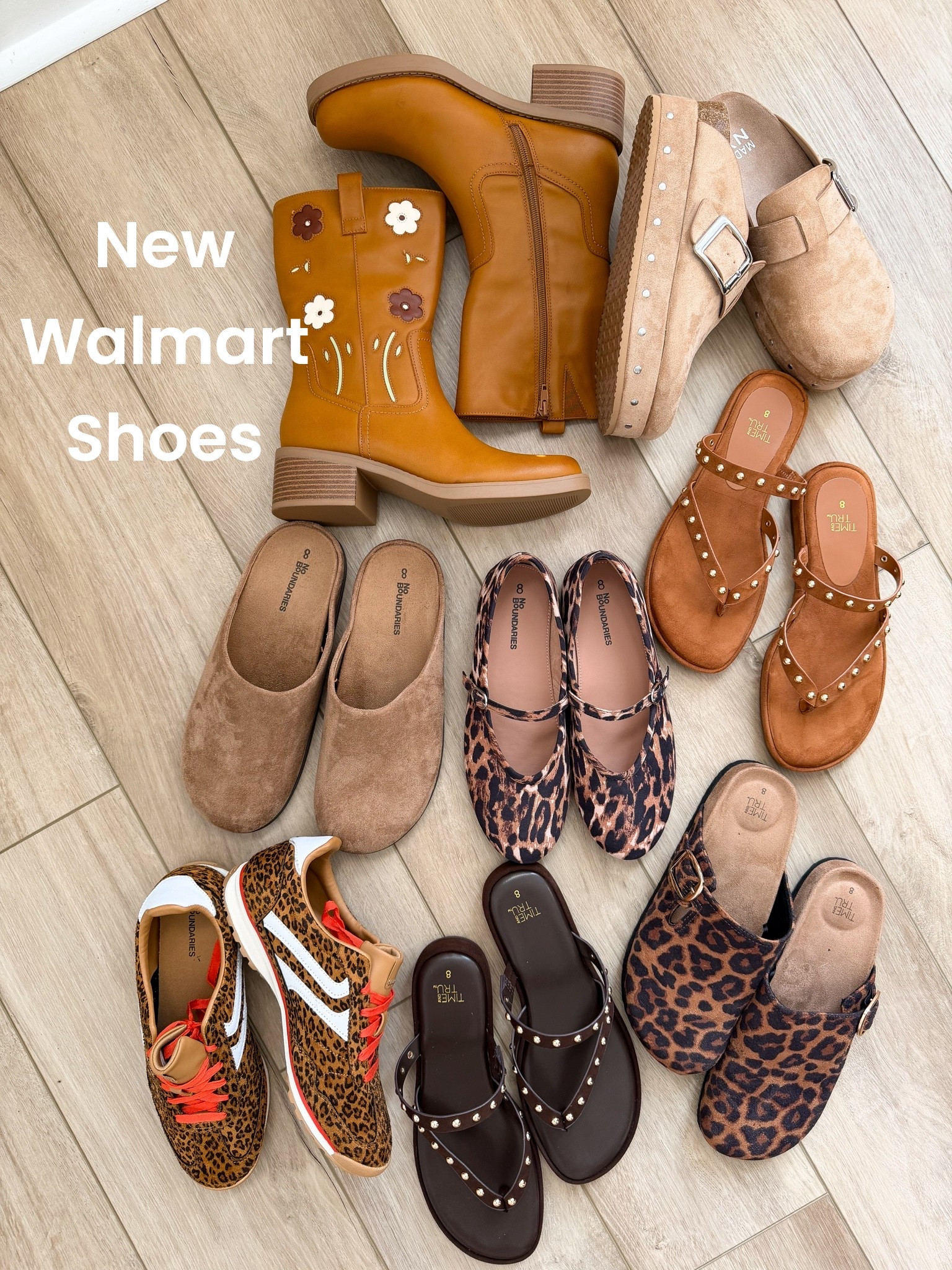 The Walmart shoe section has been so good lately, and these new arrivals are proof! 🤎👟🍂 From everyday sneakers and comfy clogs to statement boots, leopard prints, studded sandals, and the cutest floral details, Walmart is already delivering some amazing styles for late summer and fall.

I’m especially obsessed with the new $40 floral boots that look so much more expensive, the leopard sneakers that add the perfect pop to a casual outfit, and all of the comfortable slip-on styles I’ll be wearing on repeat. These are the kind of affordable Walmart fashion finds that make updating your wardrobe easy without spending a fortune.

If you’re already thinking ahead to fall outfits, now is the perfect time to grab your favorites before sizes start disappearing. Which pair would you wear first? 🤎✨

#walmartfashion #walmartshoes #walmartfinds #walmartnewarrivals #fallshoes #fallfashion #fallboots #floralboots #leopardprint #leopardshoes #clogs #comfortshoes #casualstyle #everydaystyle #momstyle #affordablefashion #budgetfriendlyfashion #lookforless #shoefinds #fashionfinds #falloutfits #trendystyle #ootdinspiration #styleinspo #walmartstyle