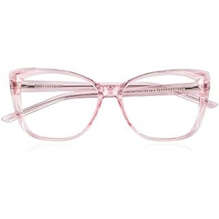 Clear Pink - Womens Blue Light Blocking Glasses - for Women - Bluelight - Sleep Better - UV Prote... | Amazon (US)