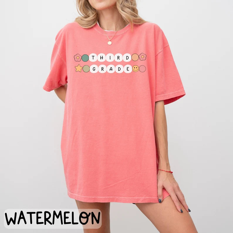 Third Grade Beads Comfort Colors® Shirt Third Grade Dream Team 3rd Grade Teacher Shirt Team Teac... | Etsy (US)