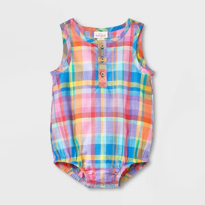 Baby Girls' Gauze Romper - Cat & Jack™ | Target