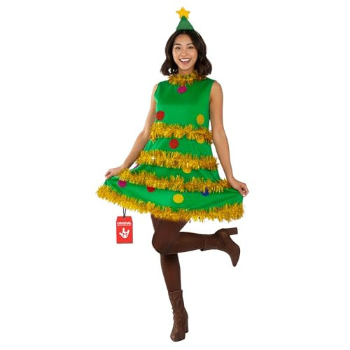 fun shack Christmas Tree Dress Women, Christmas Costumes For Women, Xmas Tree Dress, Fun Costumes for Woman, Medium | Amazon (US)