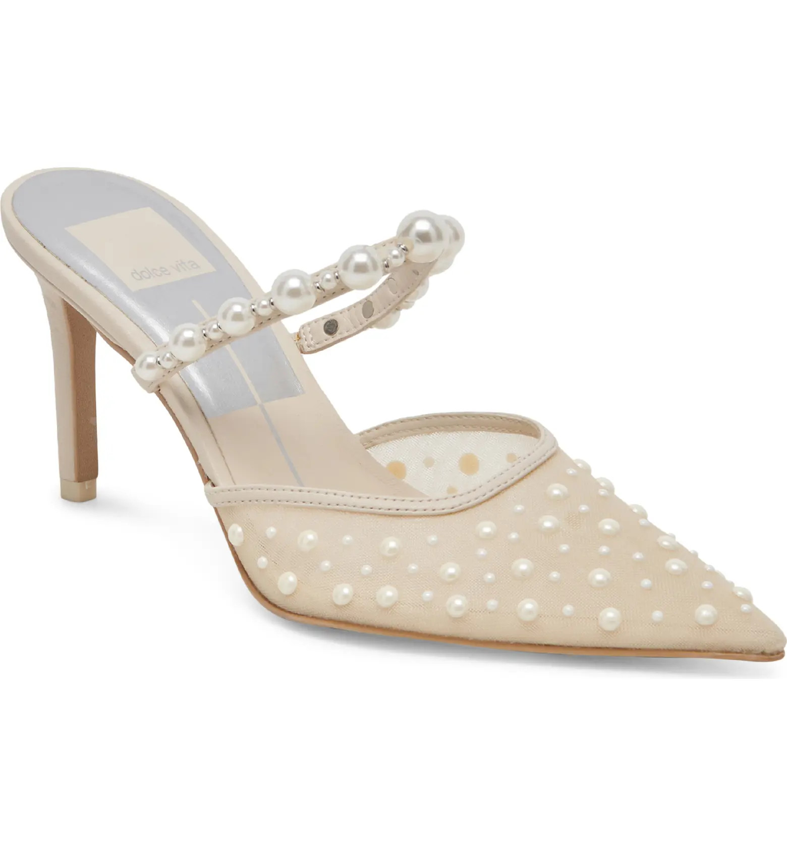 Katik Imitation Pearl Pointed Toe Pump (Women) | Nordstrom