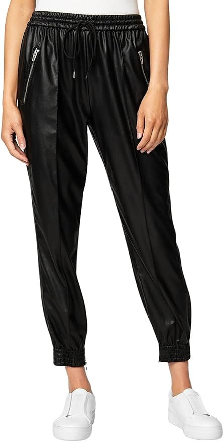 [BLANKNYC] Womens Luxury Clothing Vegan Leather Jogger Pants, Comfortable & Stylish | Amazon (US)