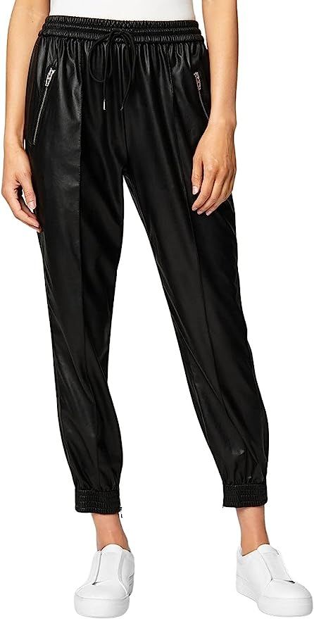[BLANKNYC] Womens Luxury Clothing Vegan Leather Jogger Pants, Comfortable & Stylish | Amazon (US)