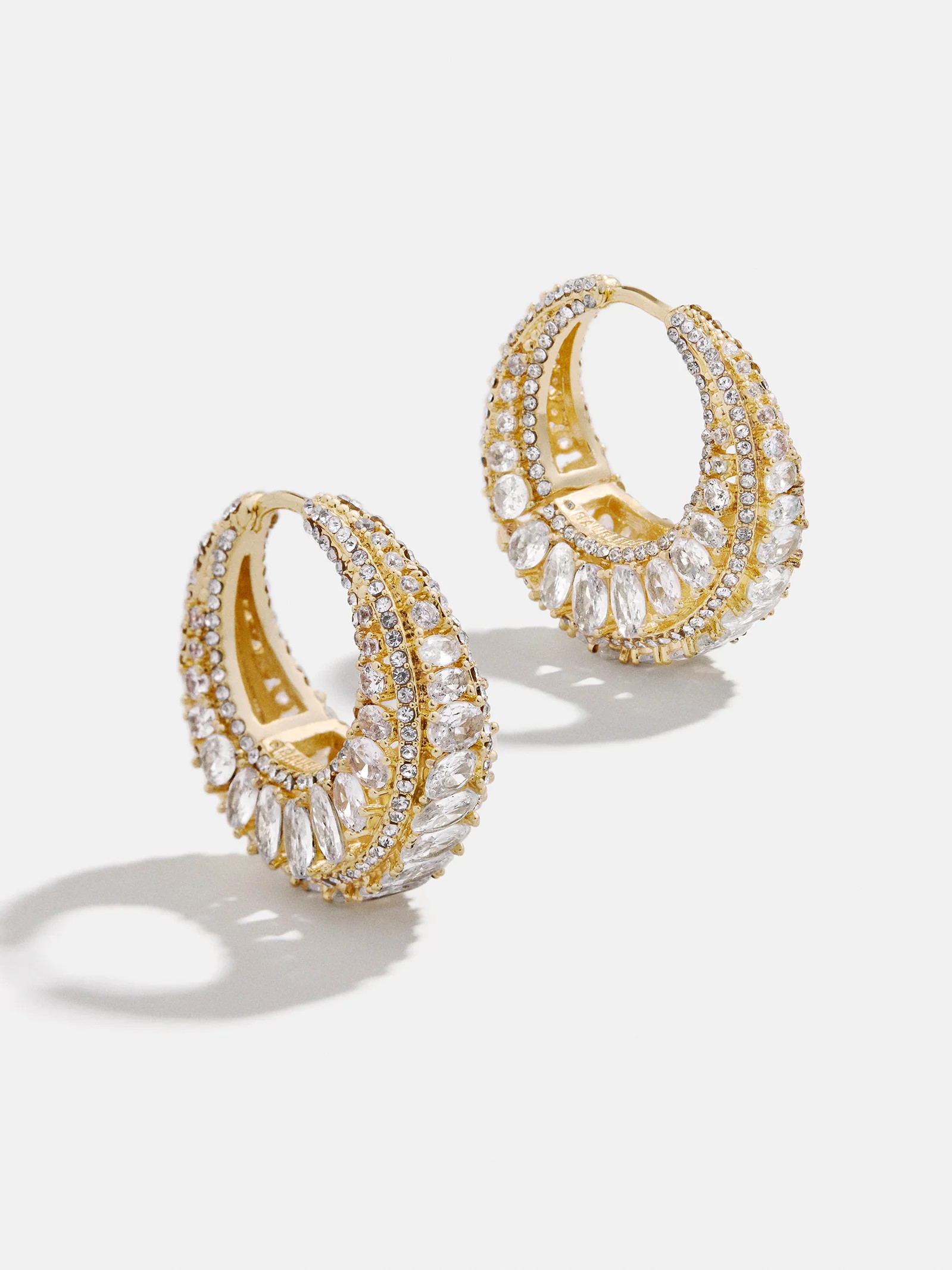 Lillian Earrings - Gold/Pavé | BaubleBar (US)