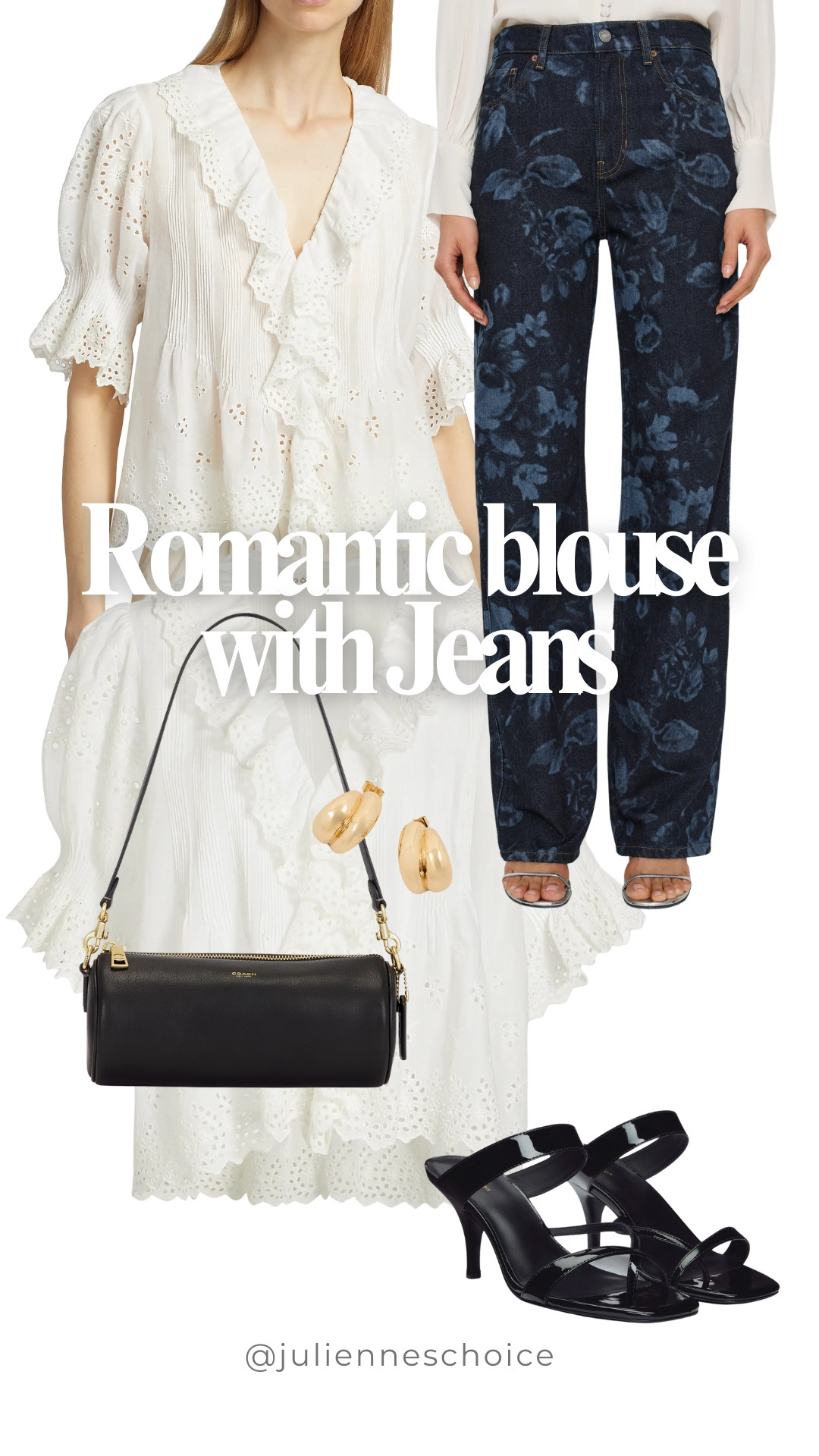Romantic blouse with jeans.

Soft details  
Effortless feel ✨julienneschoice  

 #LTKootd #LTKSeasonal
