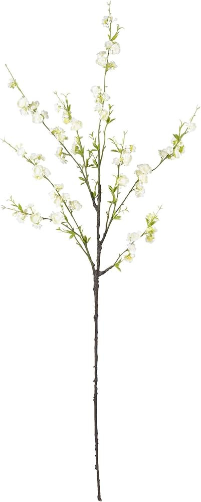 Nearly Natural Cherry Blossom Flower (Set of 6) Artificial Plant, 38"H x 10"W x 10"D, White | Amazon (US)