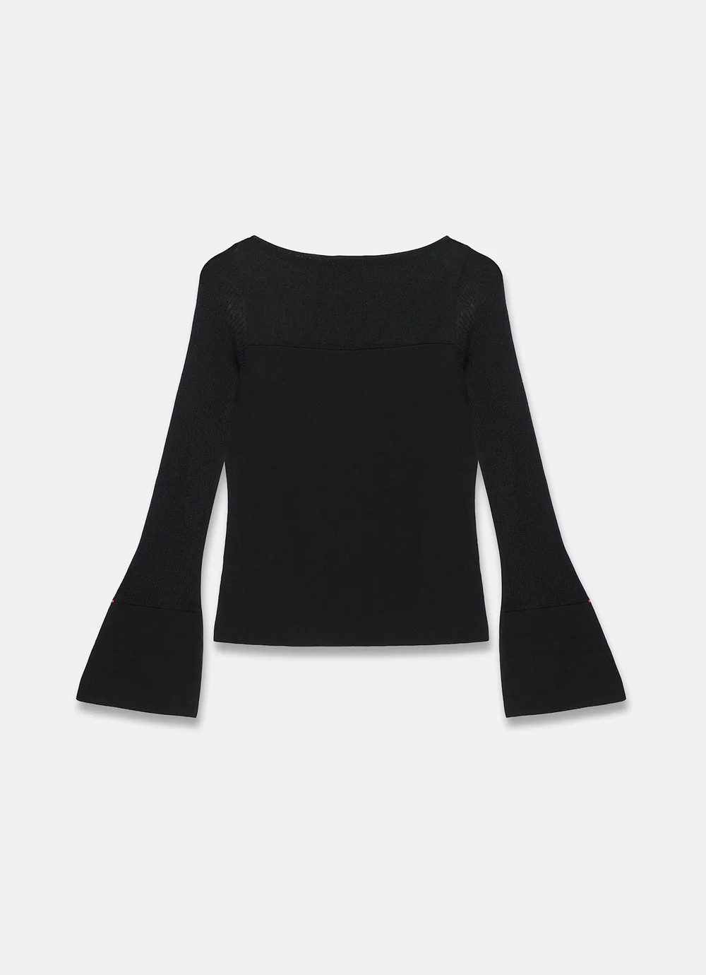Black Sheer Knit Top | Mint Velvet