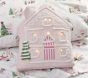 Blush Holly Jolly Santa Sheet & Pillow Set | Pottery Barn Kids