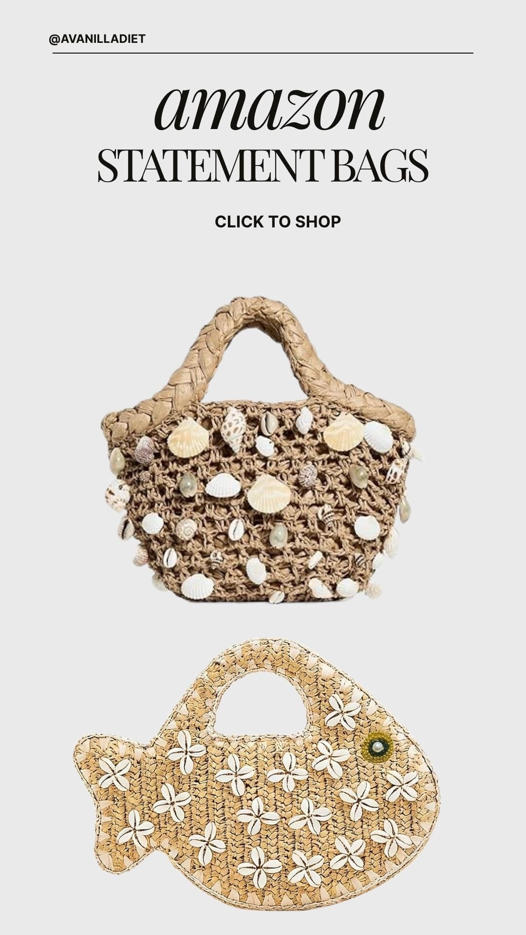 Statement bags from Amazon! Perfect addition to your beach outfit! ✨

#LTKootd #LTKSeasonal