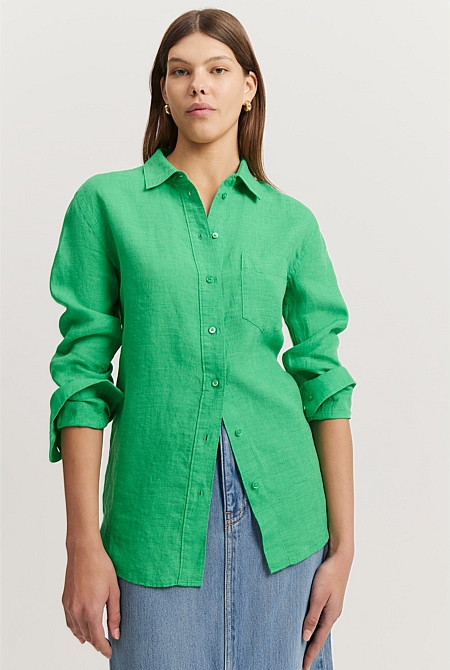 Organically Grown Linen Shirt | Country Road