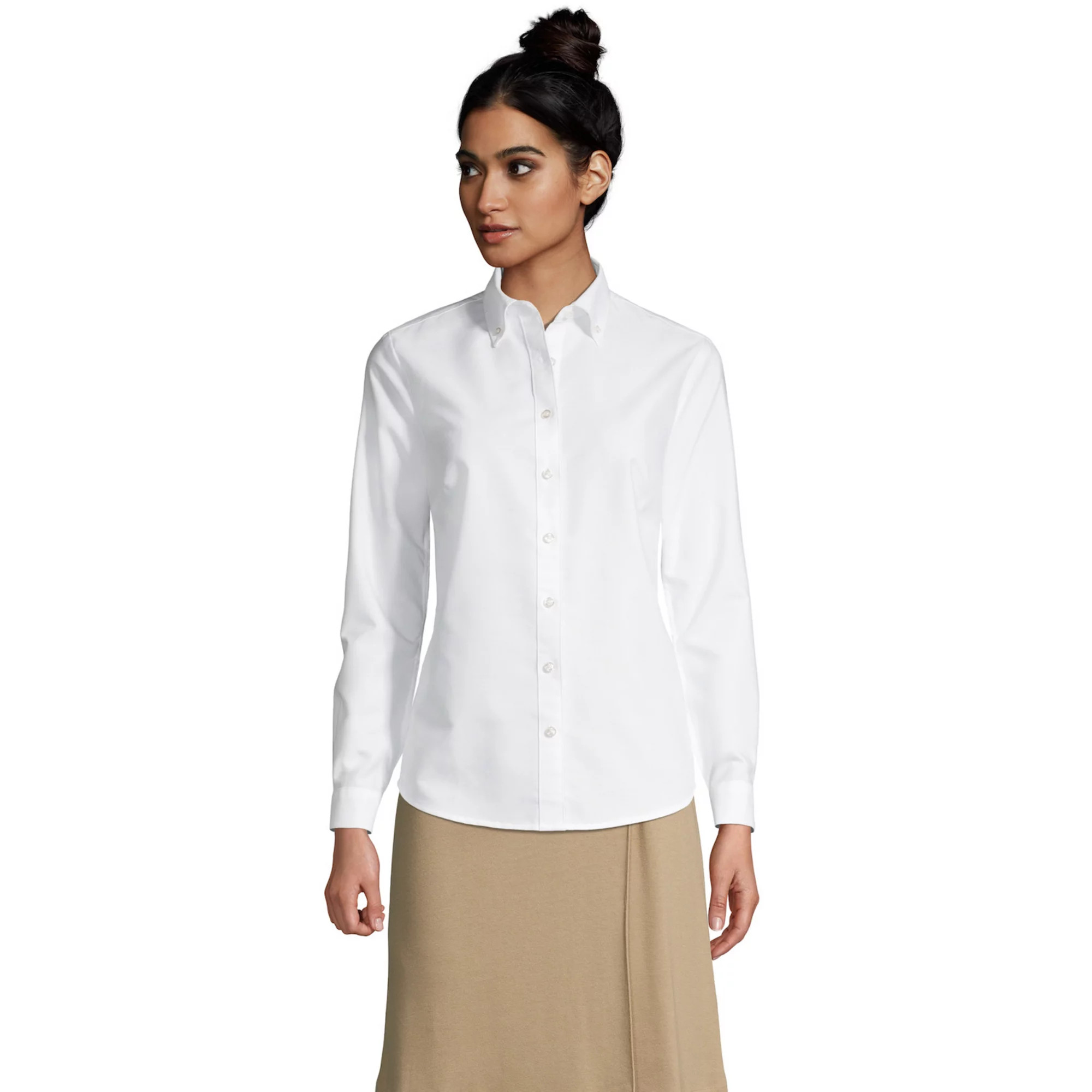 Women's Lands' End Long Sleeve Oxford Dress Shirt | Kohl's