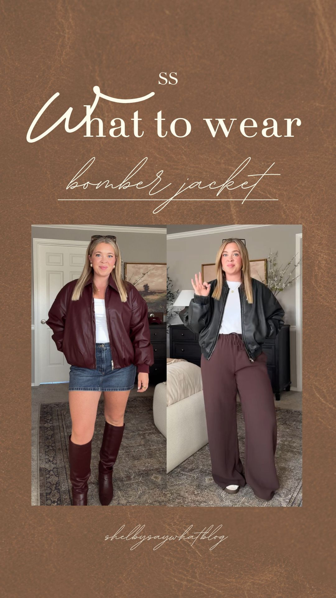 Midsize Statement Bomber Jacket Outfits | Size 10/12 | M/L | 5'3" 

How to Style a Bomber Jacket 

 #LTKootd #LTKMidsize