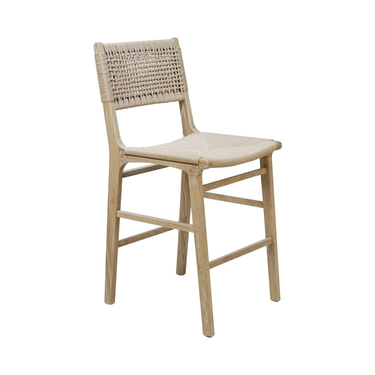 Astrid Woven Back Counter Stool | Burke Decor