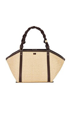 Ganni Bou Medium Tote in Nature from Revolve.com | Revolve Clothing (Global)