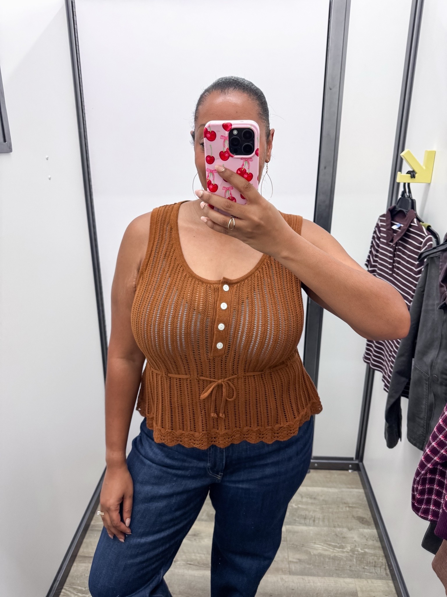 Love is cute top to transition from summer to fall. Just make sure you wear a bra that’s not going to show through like this. 😉

#LTKootd #LTKMidsize #LTKSeasonal
