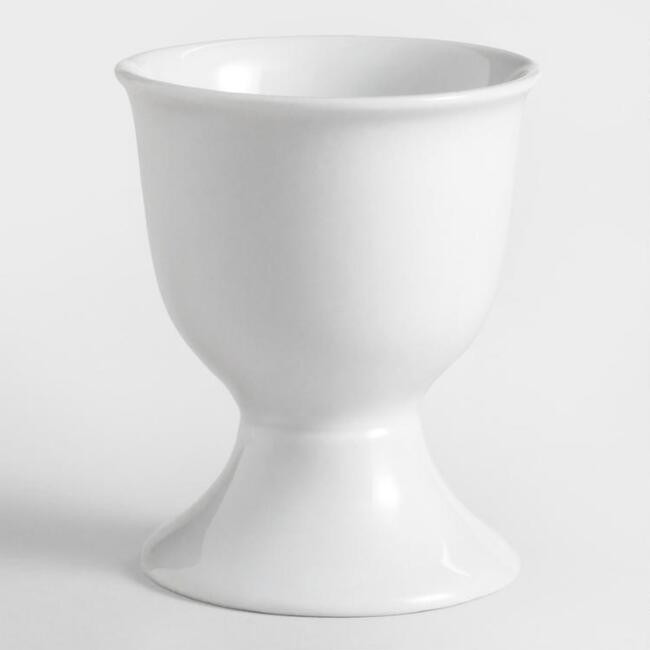 White Porcelain Egg Cups, Set of 4 | World Market