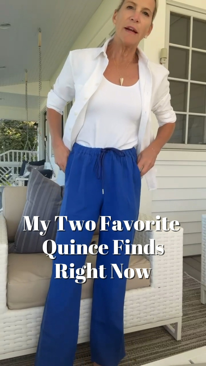 These Quince finds were instant favorites. Gauze lounge set, royal blue outfit, comfortable summer separates, casual everyday style, vacation outfit, and easy weekend wear.

#LTKgrwm #LTKootd