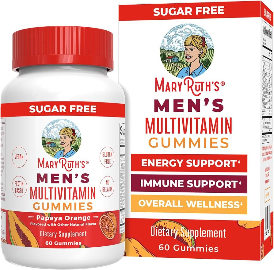 MARYRUTH'S Men's Multivitamin Gummies, Energy Metabolism, Vegan, 60 Count | Amazon (US)