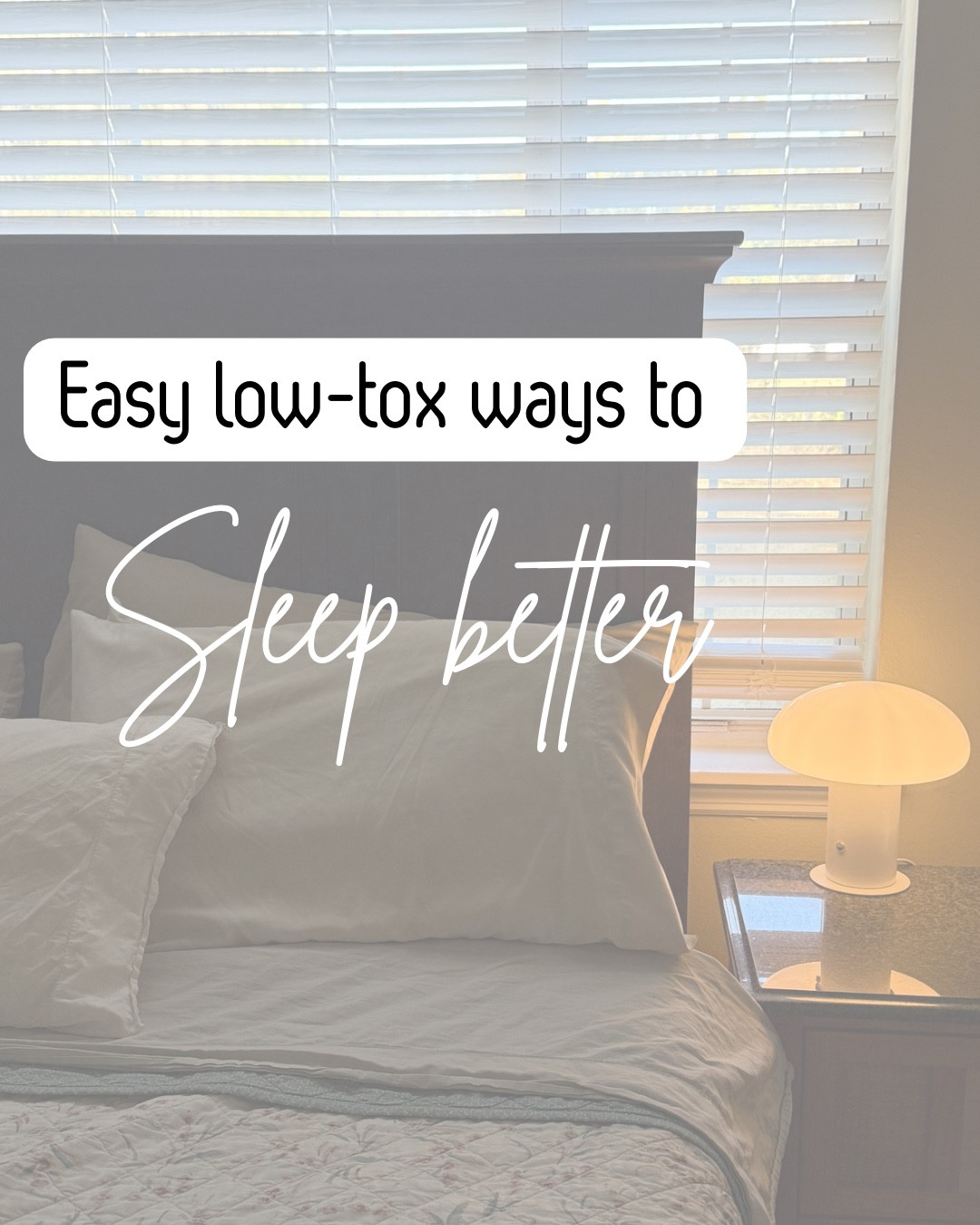 Low tox ways for a better nights sleep 

#lowtox #sleep #ltksleep #nontoxicmom 

#LTKselfcare #LTKmomlife #LTKdayinmylife